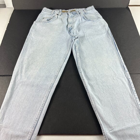 VTG 90s Levi's Silver Tab Jean Men 33x32 Baggy Blue Faded Cotton Denim Tag 33x34